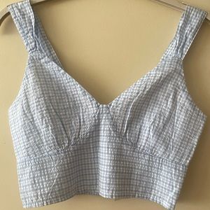 NWT Gingham Crop Top